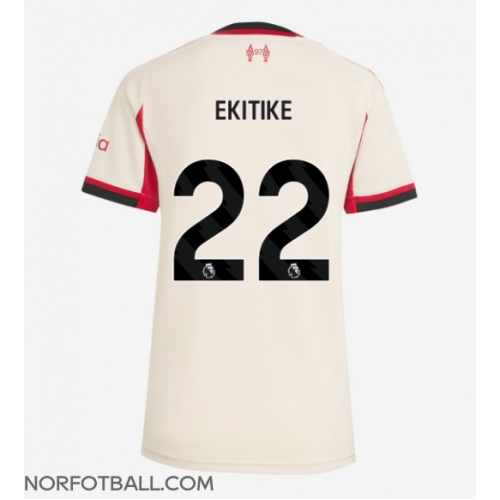 Billige Fotballdrakt Liverpool Hugo Ekitike #22 Replika Bortedrakt Dame 2025-26 Kortermet Billige Fotballdrakt Liverpool Hugo Ekitike #22 Replika Bortedrakt Dame 2025-26 Kortermet